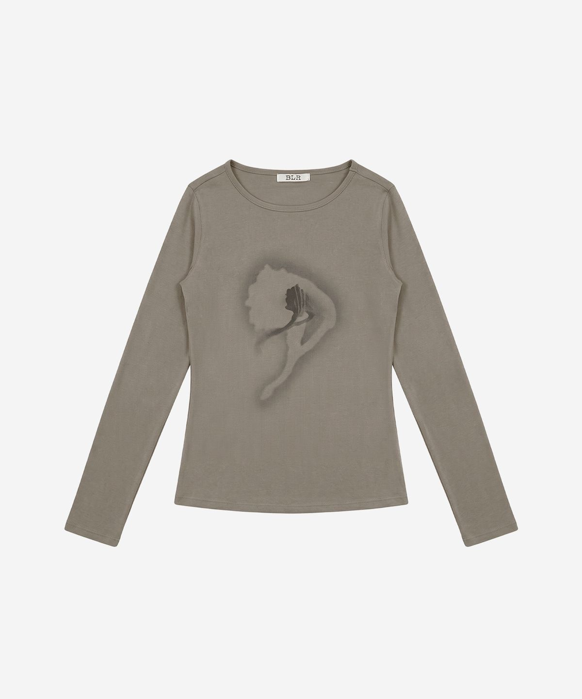 비엘알(BLR) Traced Flower Long Sleeve Beige