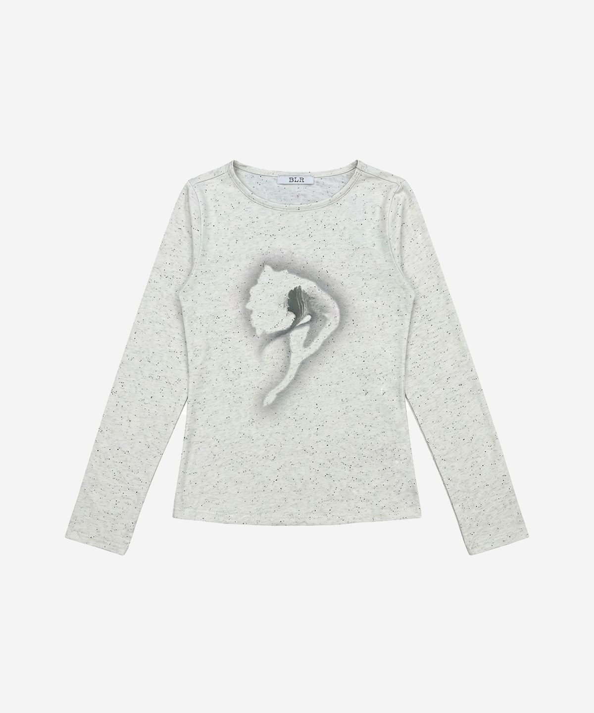 비엘알(BLR) Traced Flower Long Sleeve Ivory