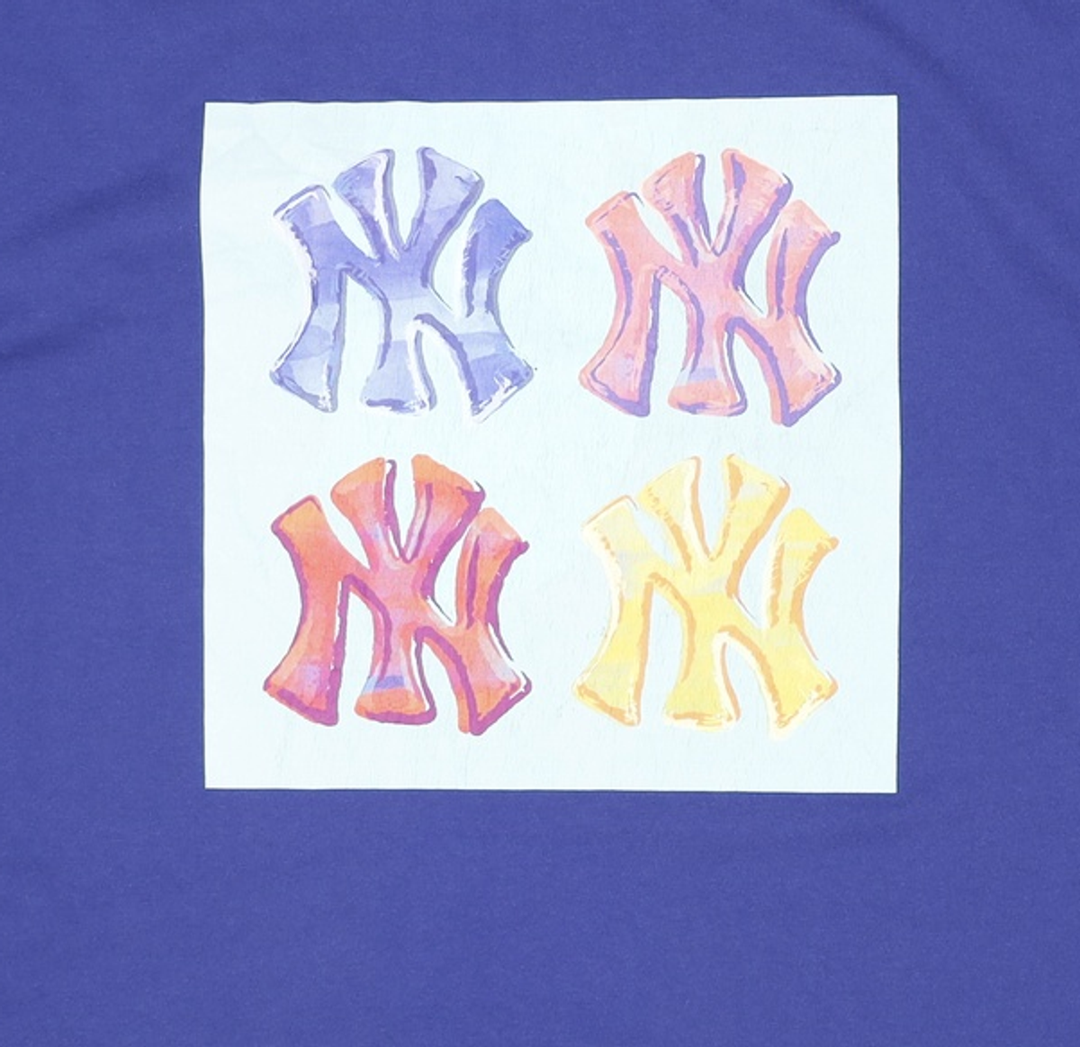 엠엘비(MLB) 팝아트 그래픽 오버핏 반팔 티셔츠 NY (L.Navy) XXL