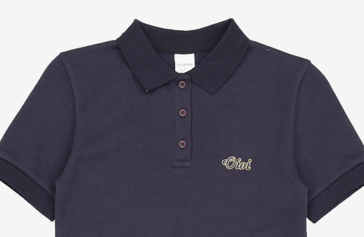 오아이오아이 컬렉션(OIOI COLLECTION) CURLY LOGO PK DRESS [NAVY] S
