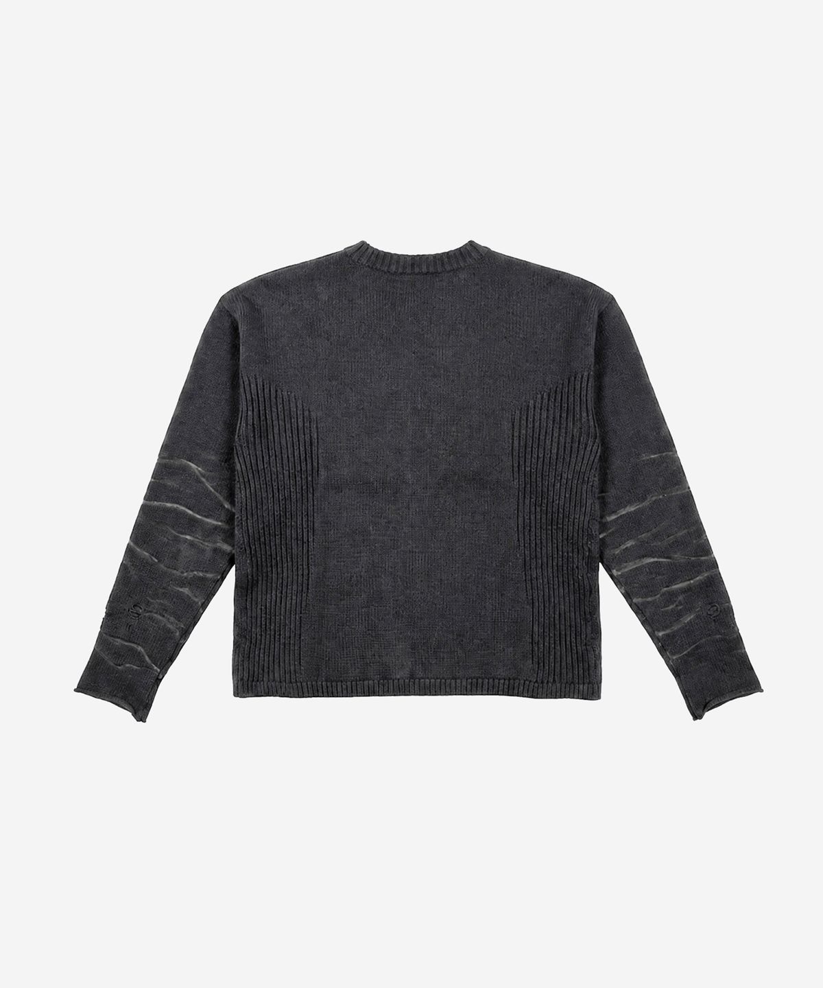 비엘알(BLR) Faded Vintage Knit Sweater Charcoal