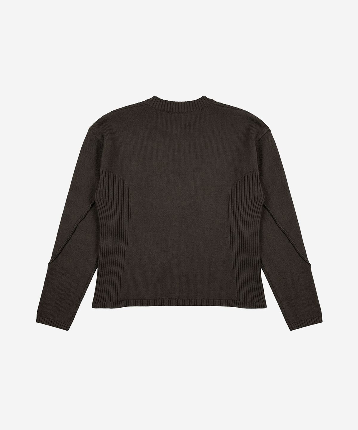 비엘알(BLR) Faded Vintage Henley Knit Sweater Khaki