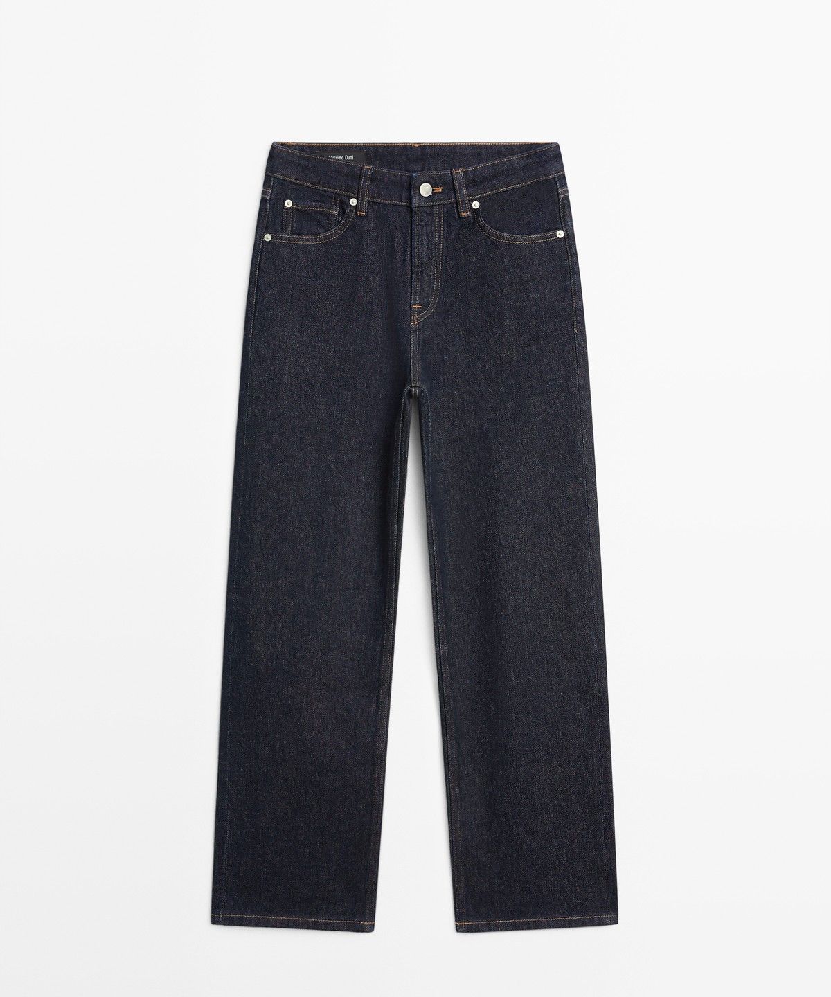 마시모두띠(MASSIMO DUTTI) 하이라이즈 크롭 스트레이트 핏 진