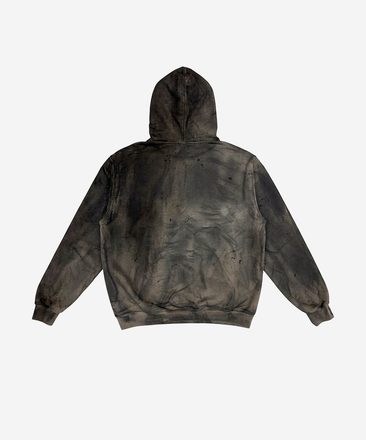 비엘알(BLR) Irregular Washed Sweat Hoodie Brown