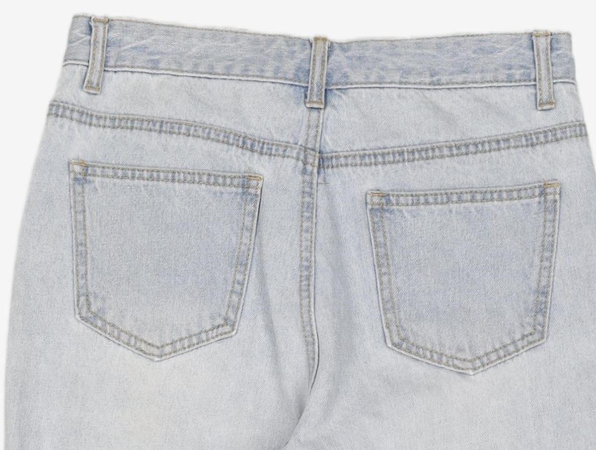 미쏘(MIXXO) 롤업 일자핏 데님(TJB737J RE) MIWTJB93QJ 26