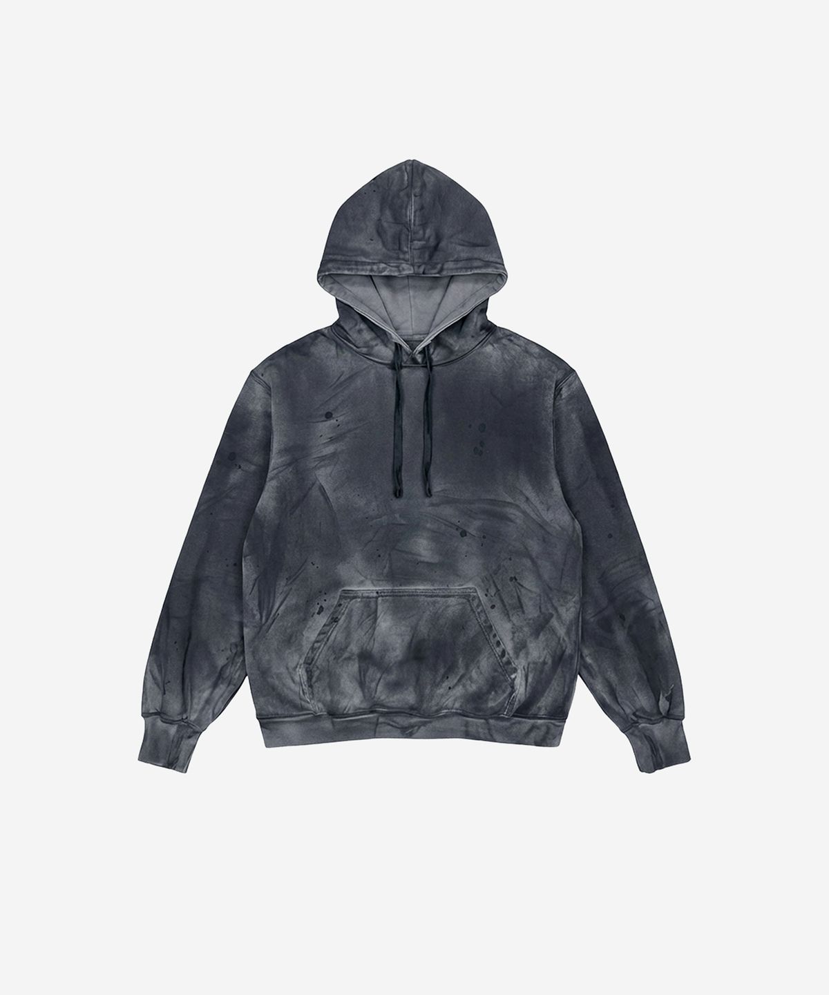 비엘알(BLR) Irregular Washed Sweat Hoodie Grey
