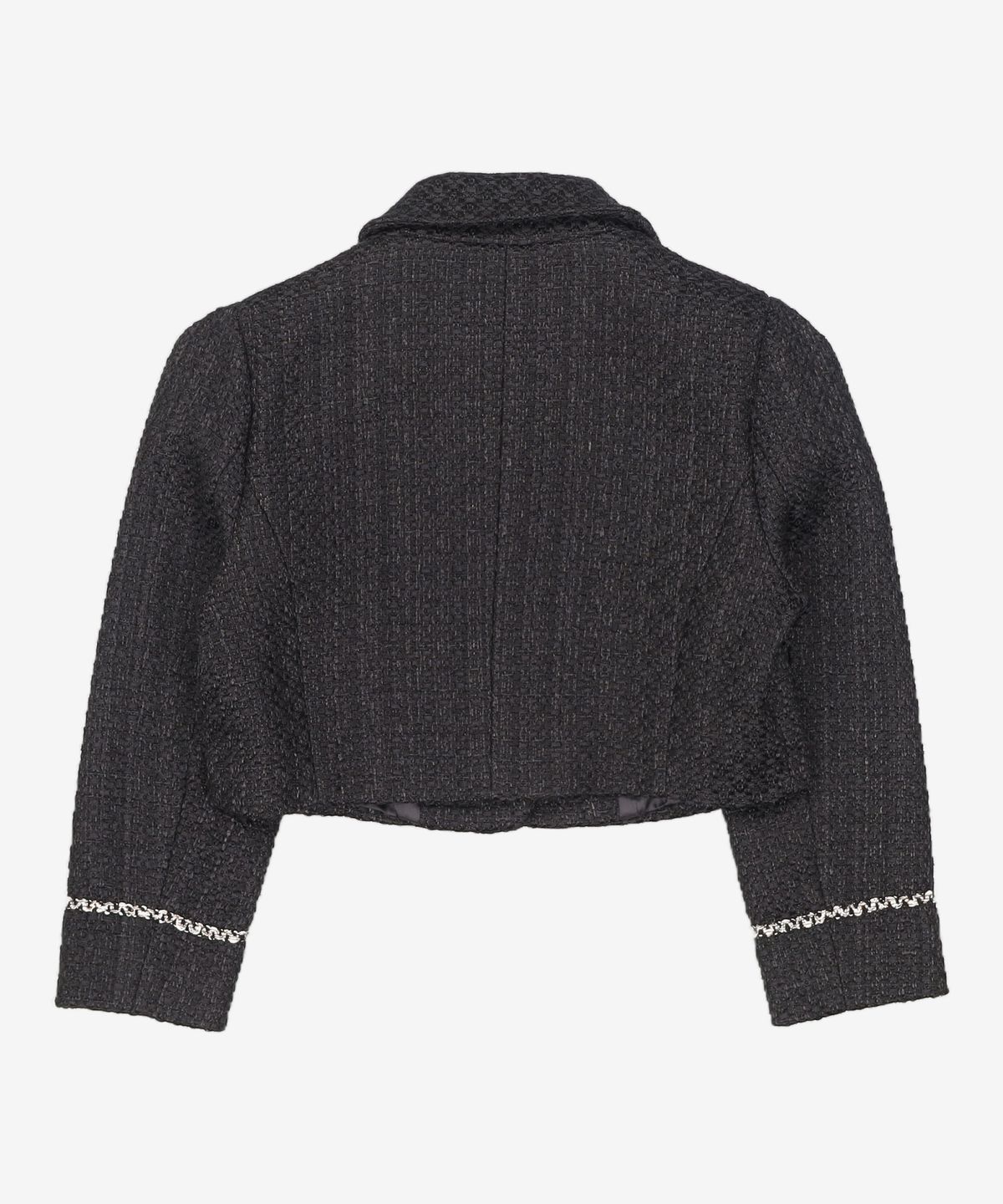 오앨(OUEL) TWEED SHORT JACKET_BLACK S