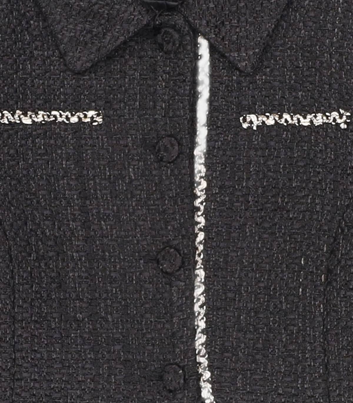 오앨(OUEL) TWEED SHORT JACKET_BLACK S