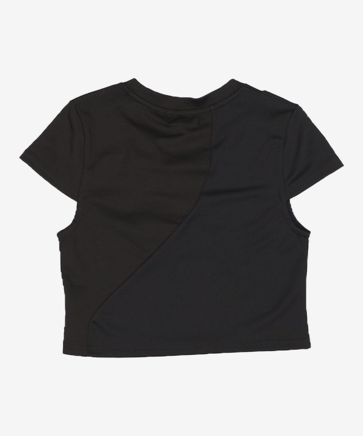 아트 오브 필드(ART OF FIELD) SPLIT MESH SHORT-SLEEVED T-SHIRT - BLACK 1