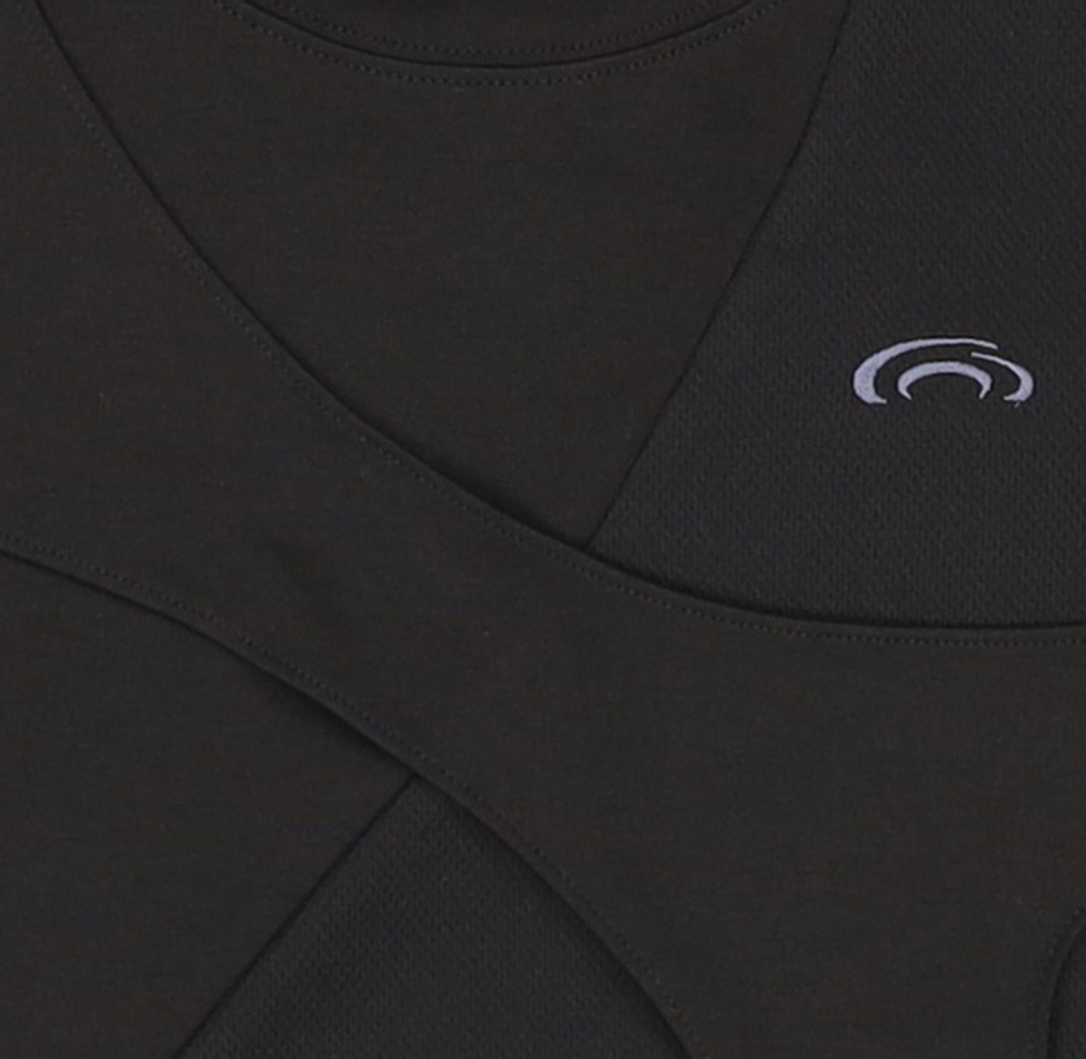 아트 오브 필드(ART OF FIELD) SPLIT MESH SHORT-SLEEVED T-SHIRT - BLACK 1
