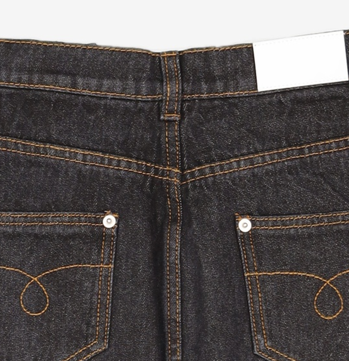 오아이오아이 컬렉션(OIOI COLLECTION) FRONT CUT DENIM LONG SKIRT [BLACK] S