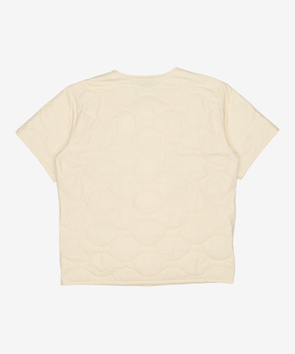 예일(YALE) [리퍼브] HALF SLEEVE QUILTING JACKET IVORY L
