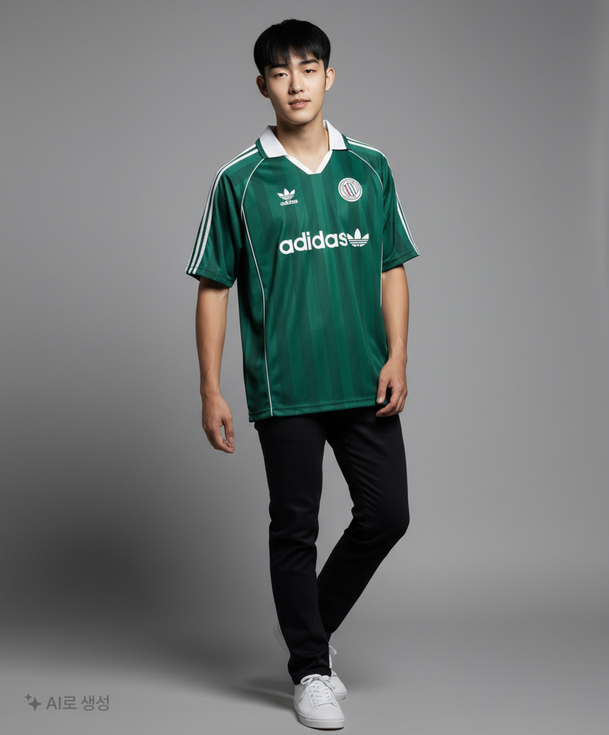 아디다스(ADIDAS) 저지 SS - 그린:화이트 / KC0128 S