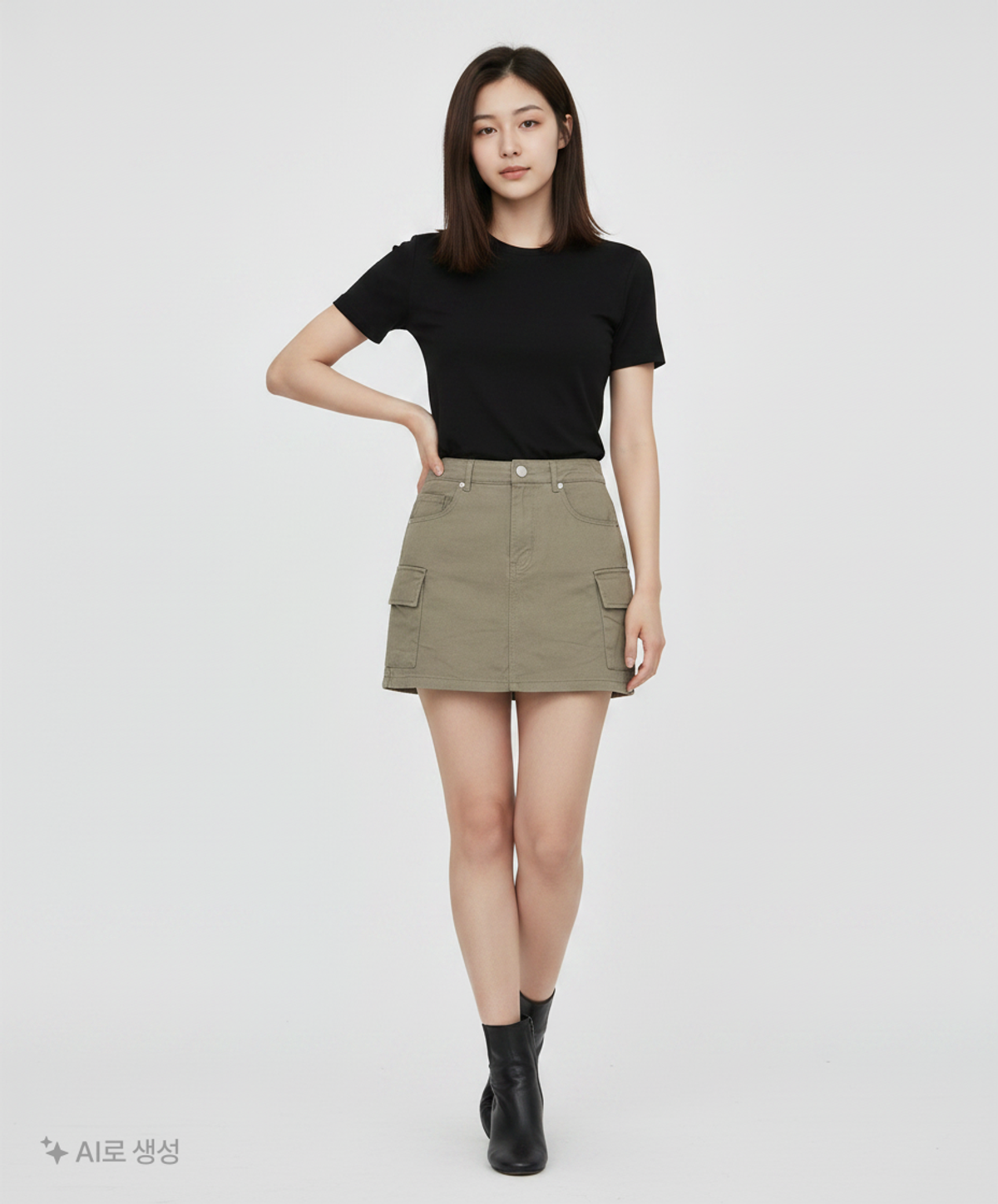스파오(SPAO) 카고 미니 스커트_SPWHD49G91 M