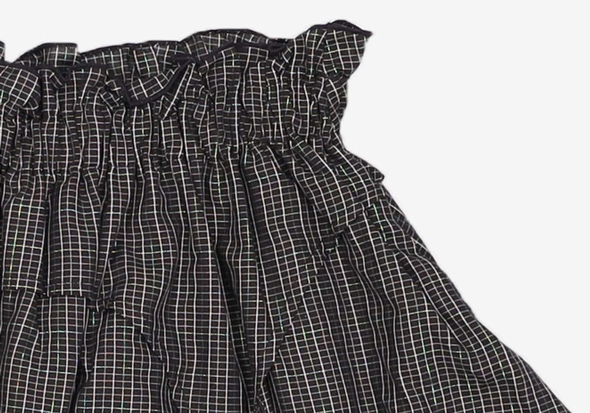 셋업이엑스이(SETUP-EXE) GARTER BABY SKIRT PANTS / BLACK OS