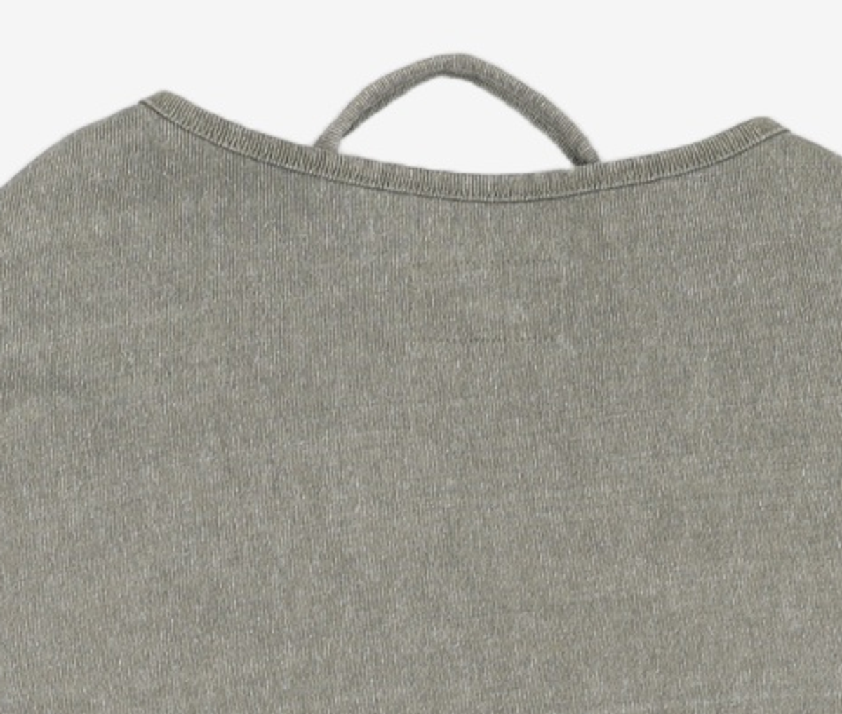마뗑킴(MATIN KIM) VINTAGE GRAPHIC LAYERED TOP IN KHAKI S