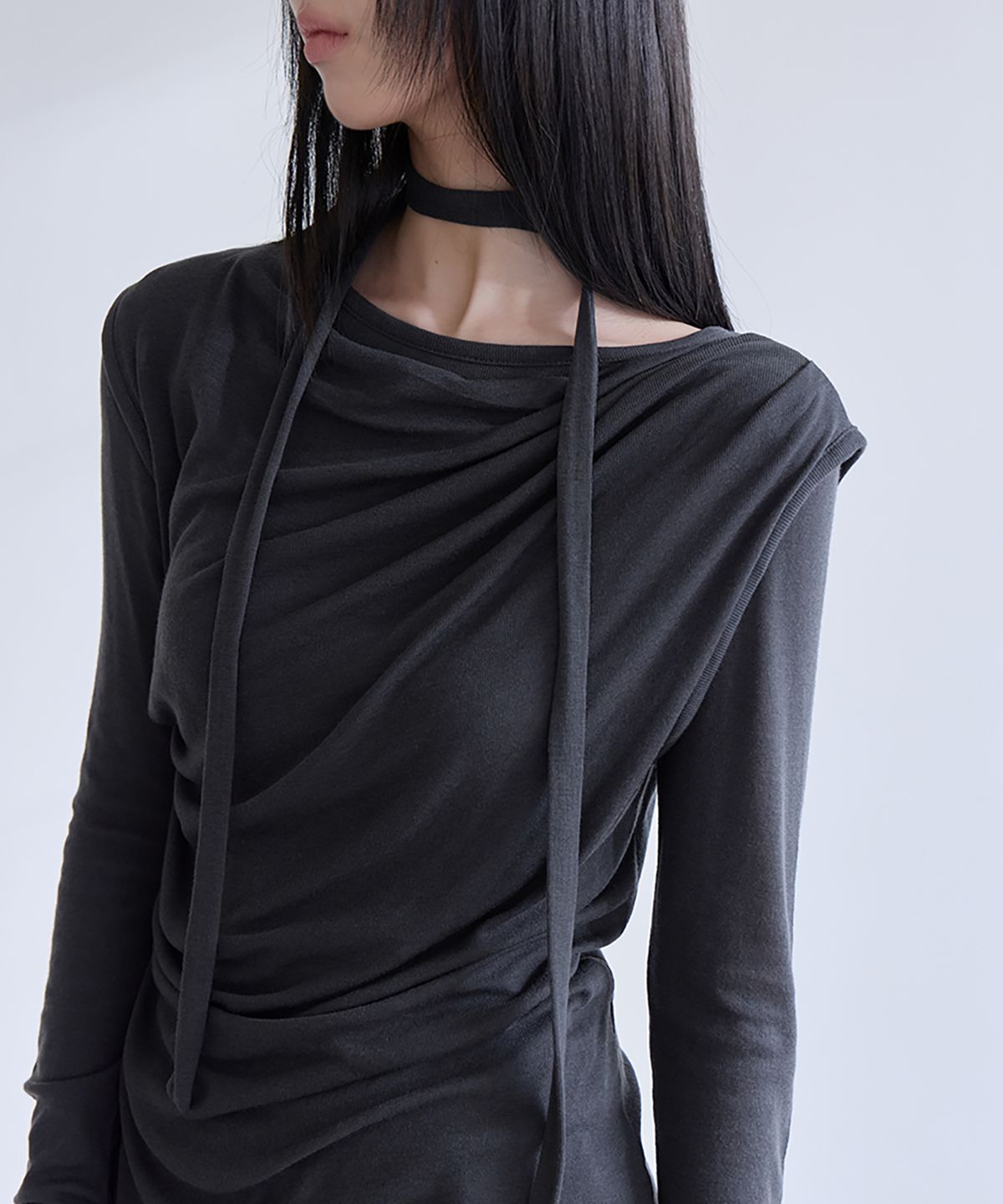 런던다다(LONDONDADA) Draped Wool Layered Tie Set, 3colors