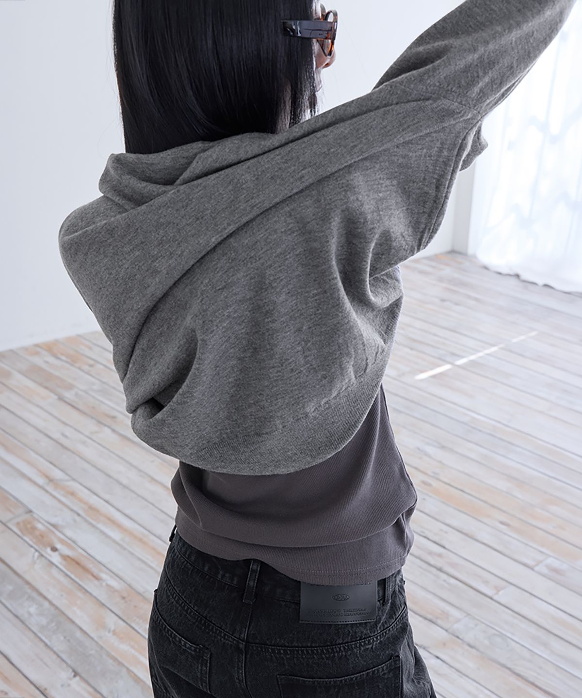 런던다다(LONDONDADA) Essential Washable Round Knit, GREY