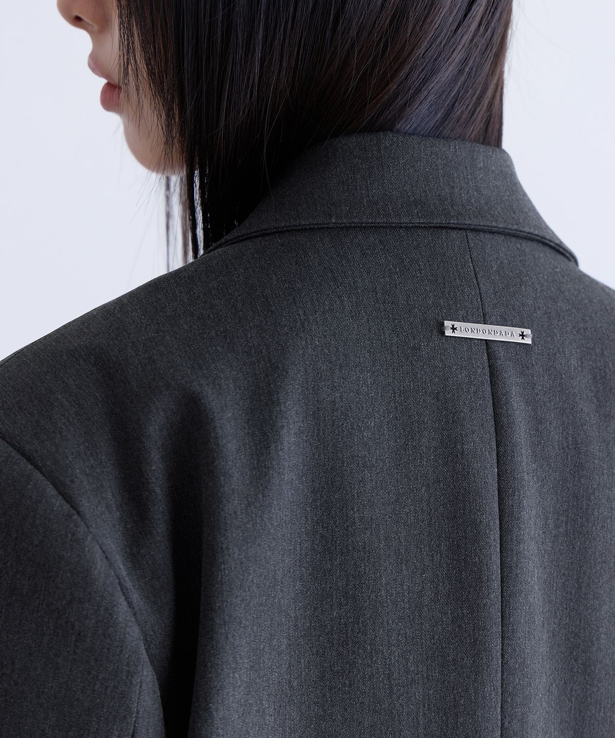 런던다다(LONDONDADA) [SET-UP] Essential Tailored Oversized Jacket, CHARCOAL