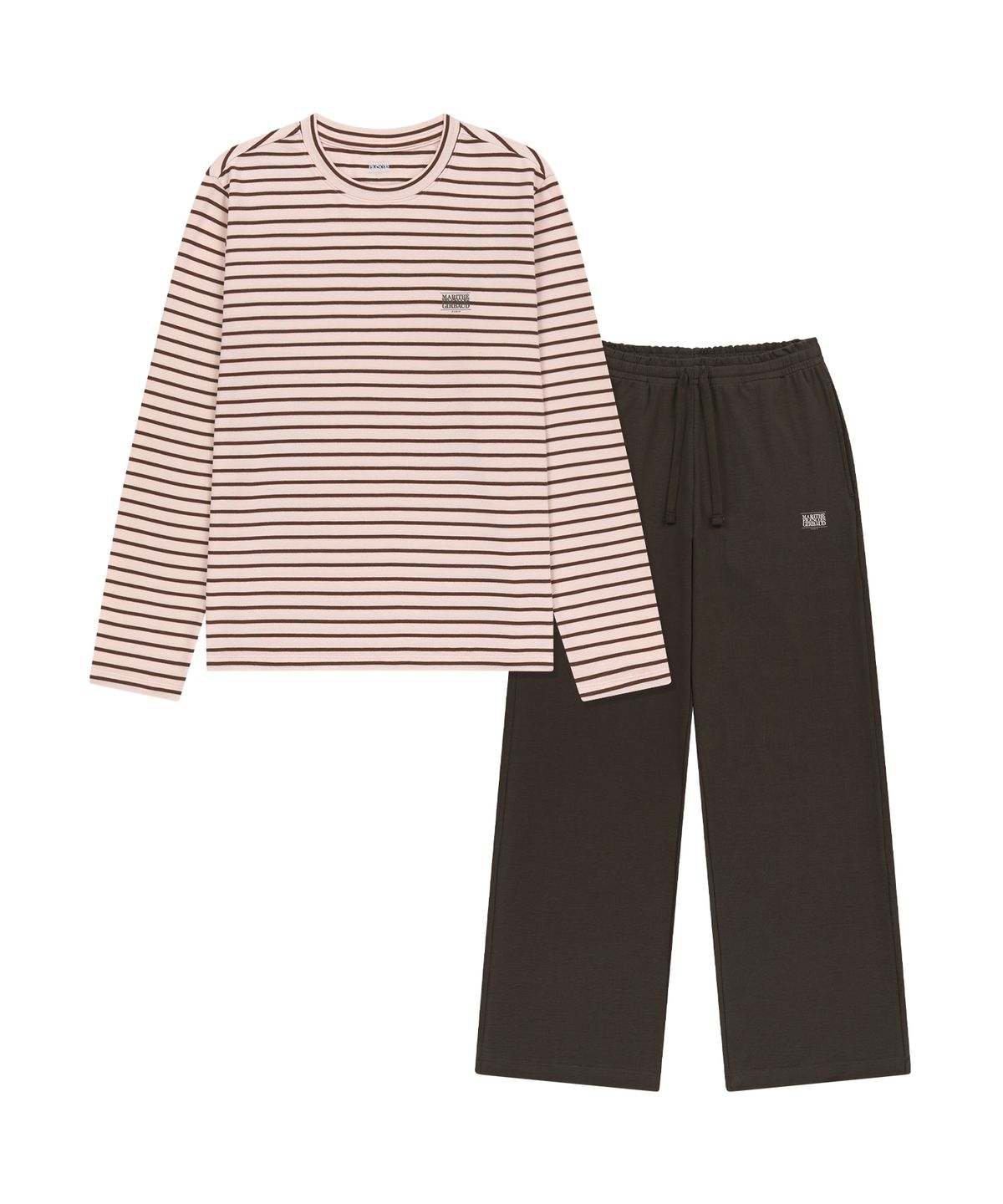 마리떼 프랑소와 저버(MARITHÉ + FRANҪOIS GIRBAUD) CLASSIC LOGO WARM LOUNGE SET pink