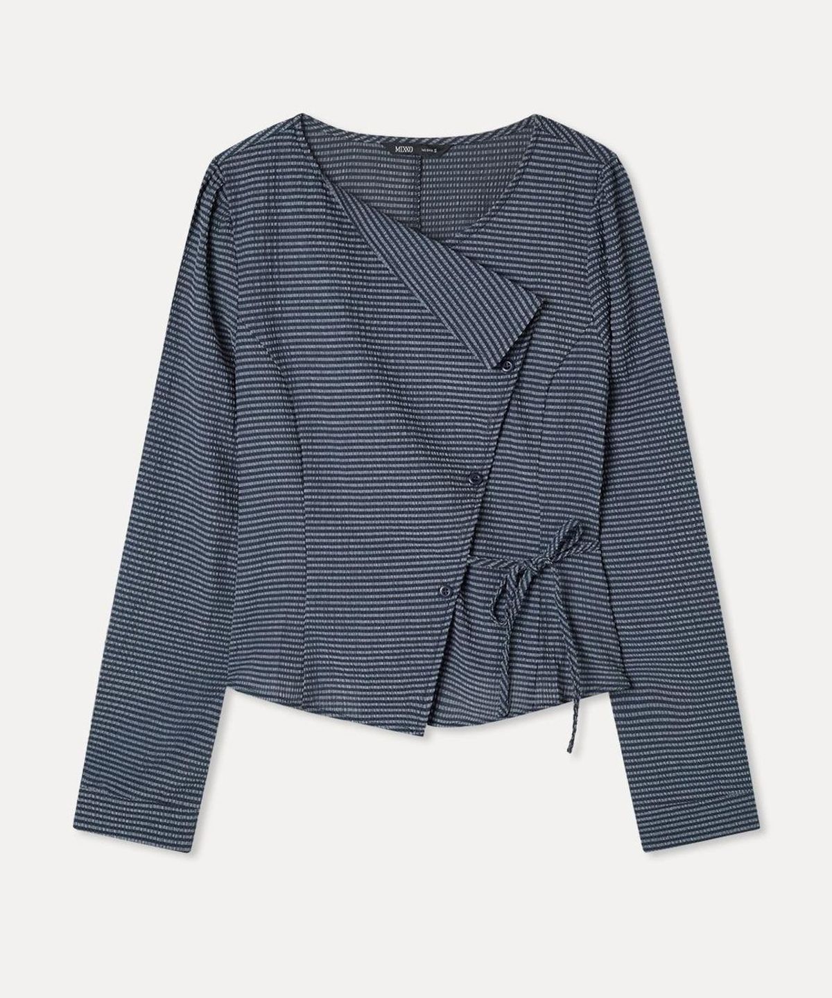 미쏘(MIXXO) 단작 변형 블라우스 RE_BWG726G_MIWBLG91QG
