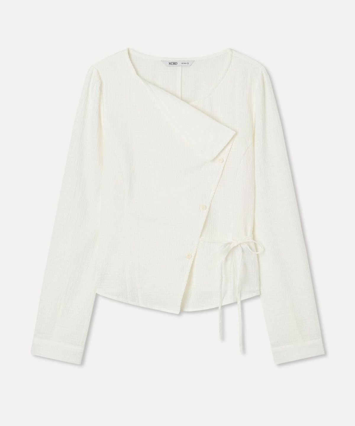 미쏘(MIXXO) 단작 변형 블라우스 RE_BWG726G_MIWBLG91QG