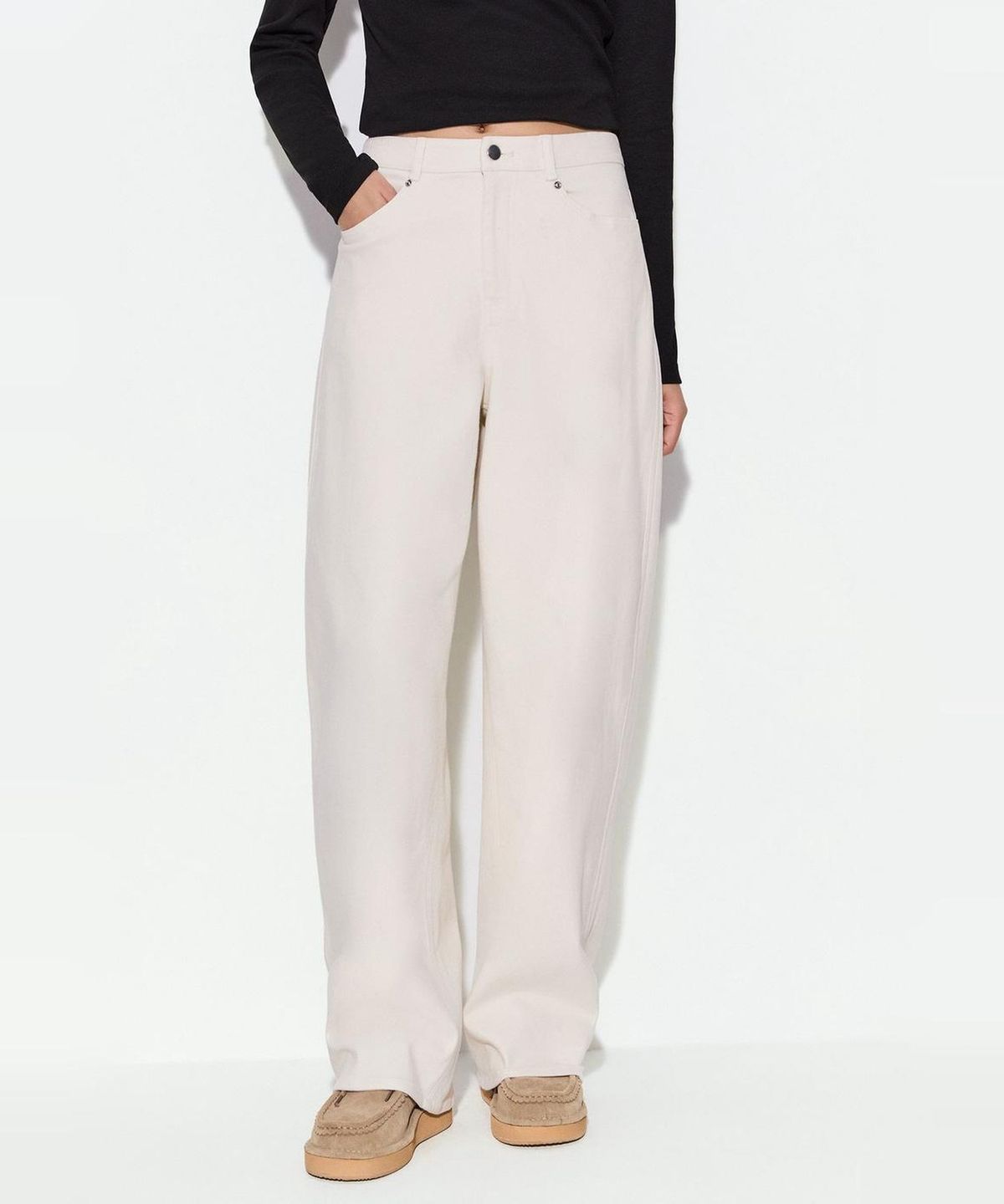 미쏘(MIXXO) 기모 와이드 코튼 팬츠_MIWTCGVB01