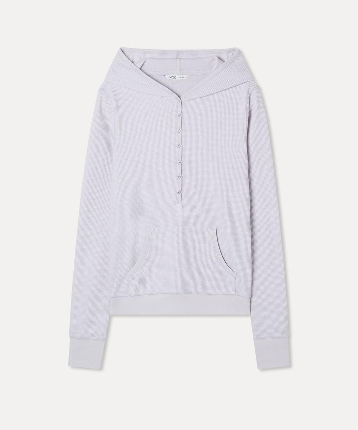 미쏘(MIXXO) 버튼업 와플 후드 티셔츠_MIWLWGT16A