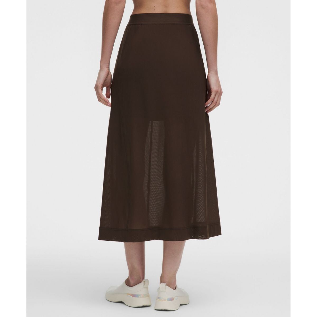 룰루레몬(LULULEMON) 스트레치 메쉬 하이라이즈 미디스커트  WALC
