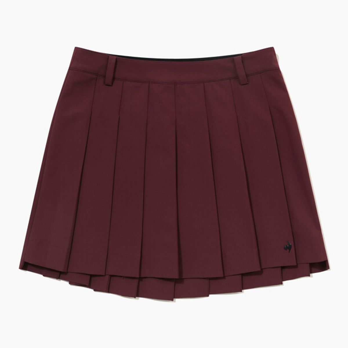 르꼬끄 골프(LECOQ GOLF) 여성 밴딩 플리츠 스커트 _WINE GR322LSK81