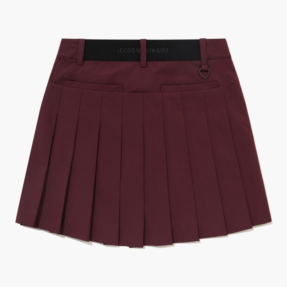 르꼬끄 골프(LECOQ GOLF) 여성 밴딩 플리츠 스커트 _WINE GR322LSK81
