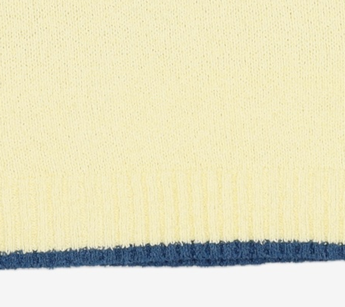 드로우핏 우먼(DRAWFIT WOMEN) 라인 배색 부클 반팔 니트 [LEMON] M