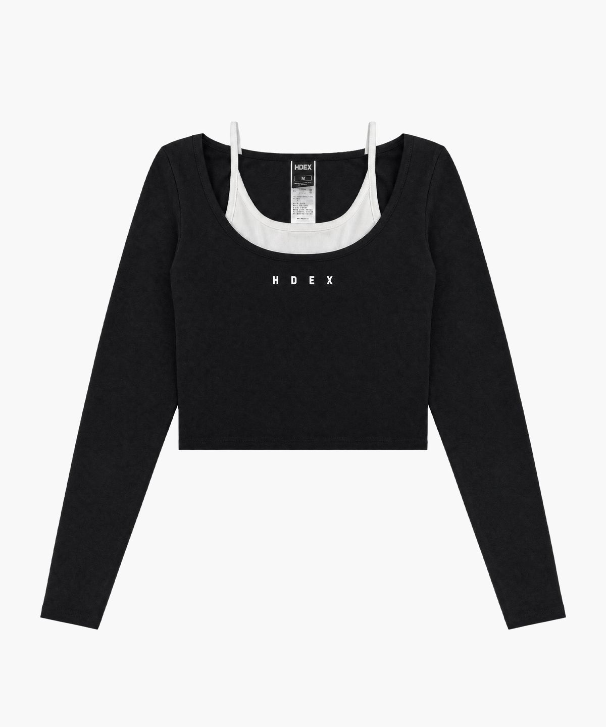 에이치덱스(HDEX) 소피 레이어드 롱 슬리브 브라탑 (Black)