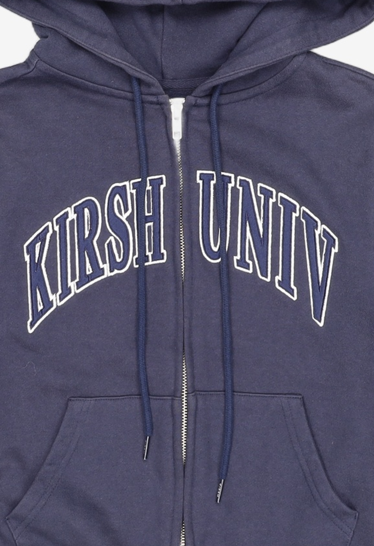 키르시(KIRSH) 스쿨 아치 로고 후드 집업 KA [네이비] 1
