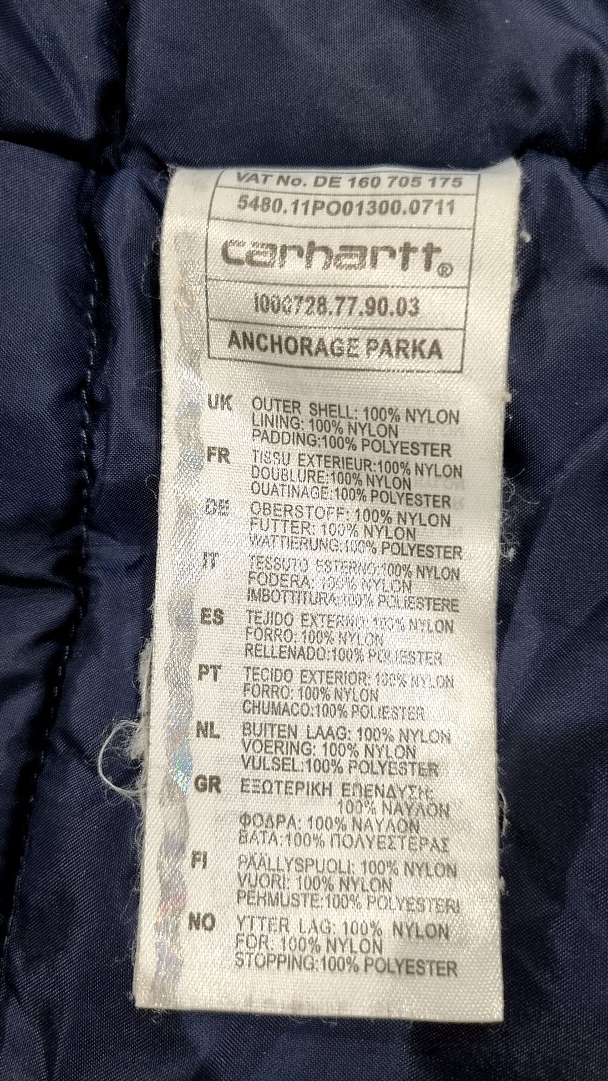 칼하트(CARHARTT) 하프 패딩/하프 헤비 아우터 XS