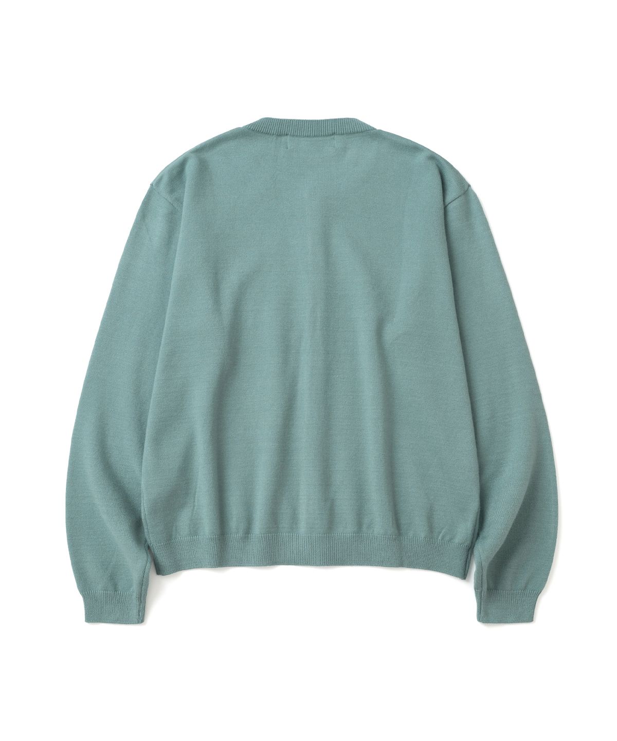 니티드(KNITTED) 베이직 에센셜 크롭 라운드 가디건 DUSTY GREEN