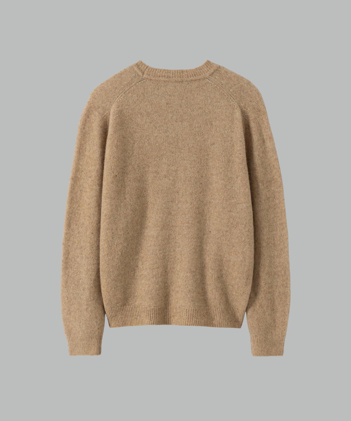 넌블랭크(NONBLANK) 모헤어 울 블렌드 크롭 라운드 니트_BEIGE