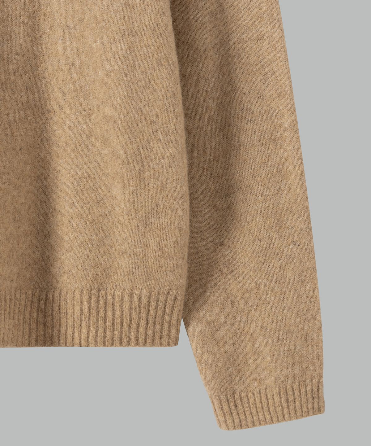 넌블랭크(NONBLANK) 모헤어 크롭 칼라 니트_BEIGE