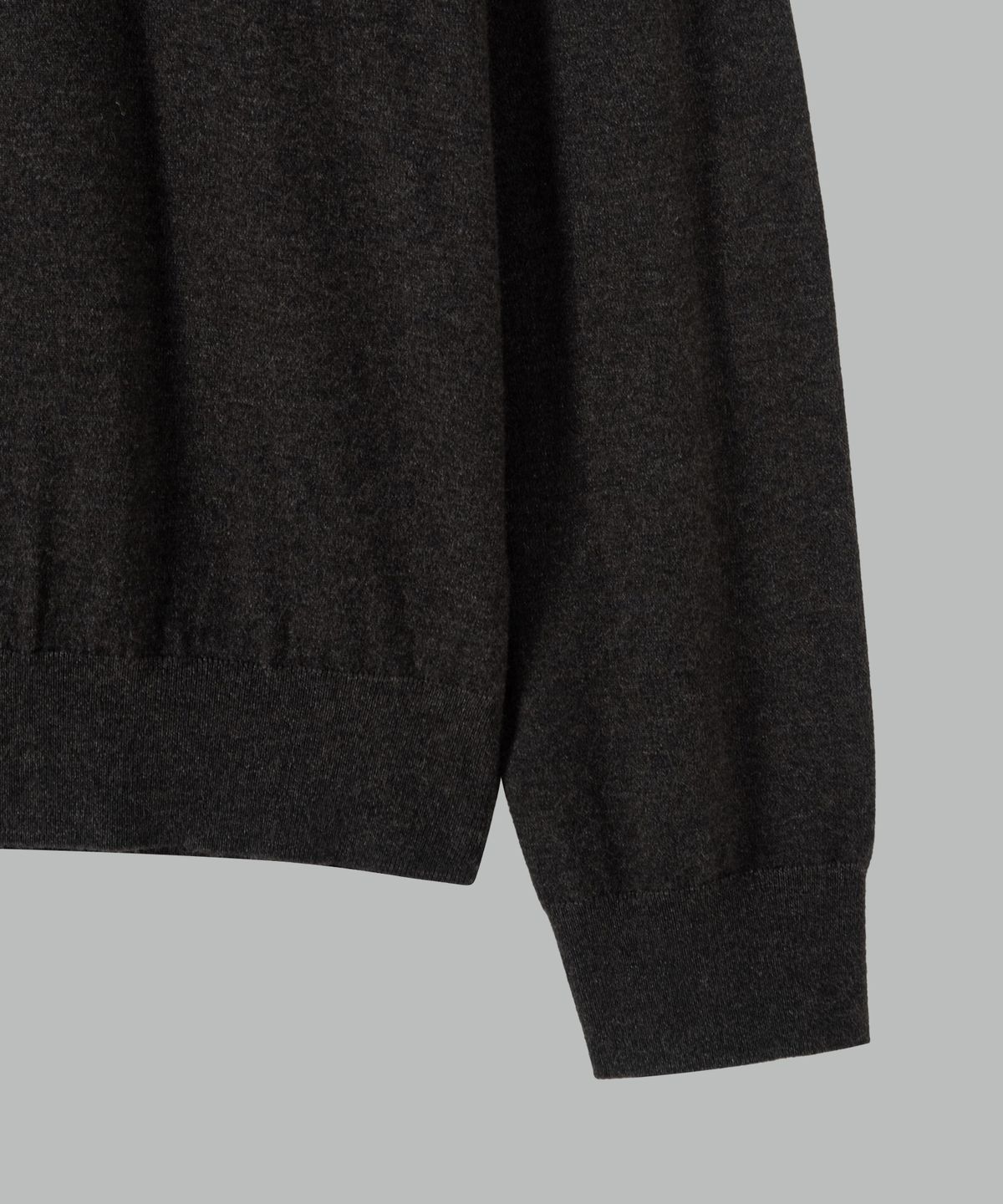넌블랭크(NONBLANK) 워셔블 헨리넥 니트_CHARCOAL
