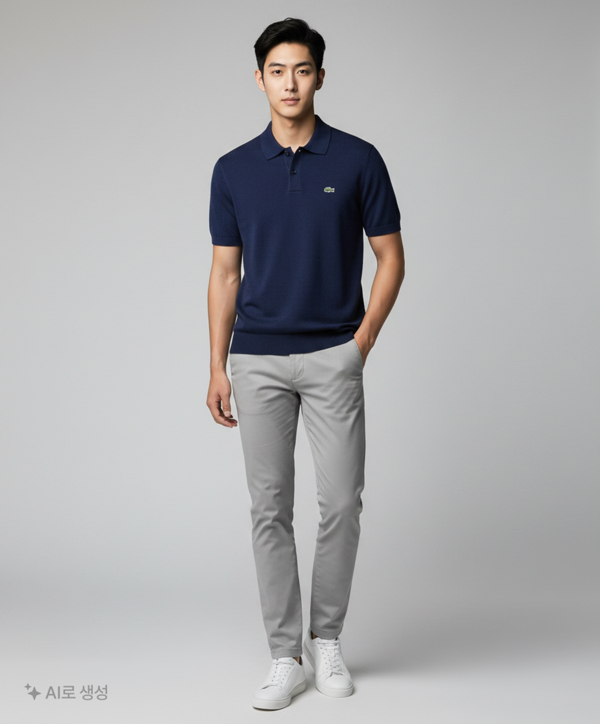 라코스테(LACOSTE) 남성 SUMMER PACK 오가닉 코튼 스웨터 [블루] 6