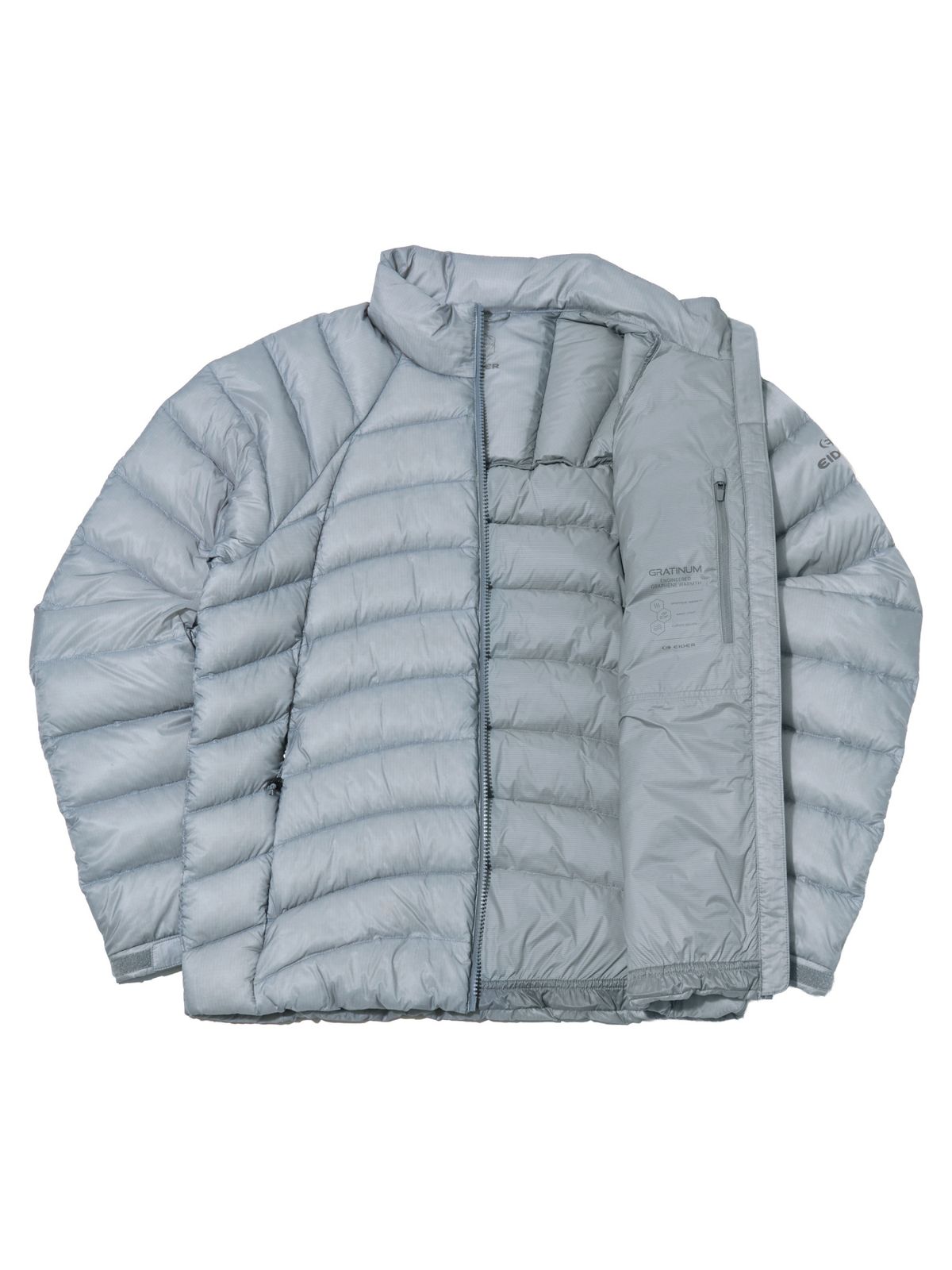 아이더(EIDER) GRATINUM (그래티넘) 남성 스탠넥 다운 자켓_Grayish BLUE