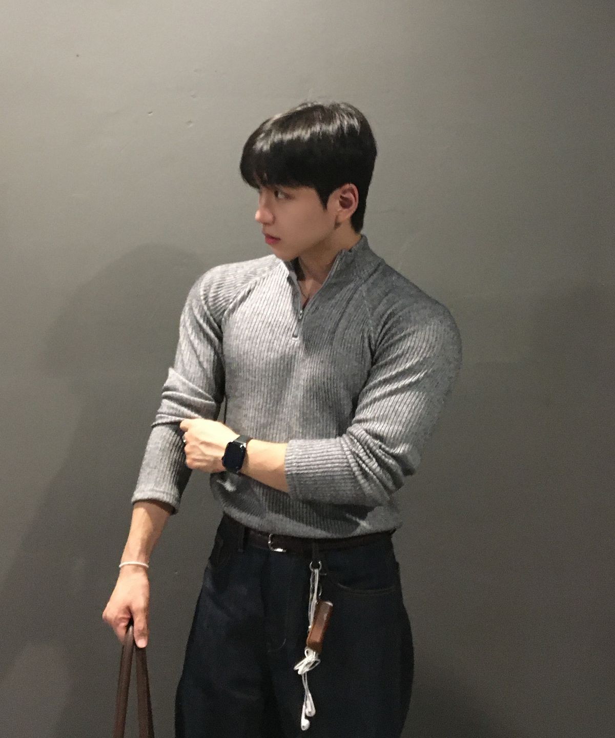 센테어(SENTAIR) [2PACK] 하프집업 나그랑 긴팔 티셔츠_5color