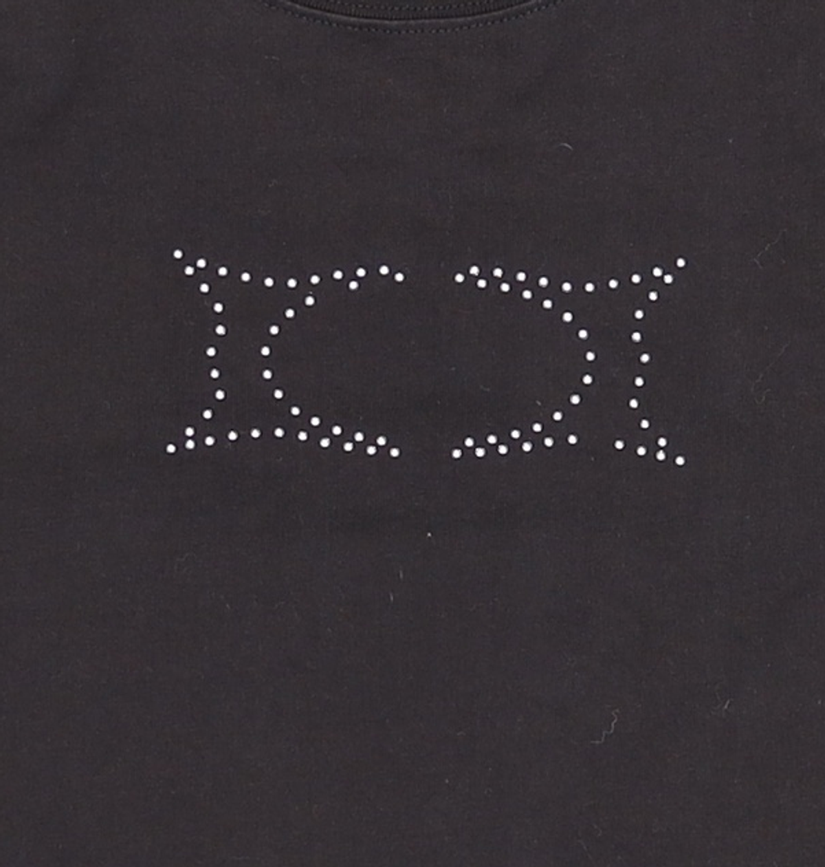 크리틱(CRITIC) BEBE X CRITIC WORMHOLE LOGO HOTFIX CROP FIT T-SHIRTS BLACK FREE