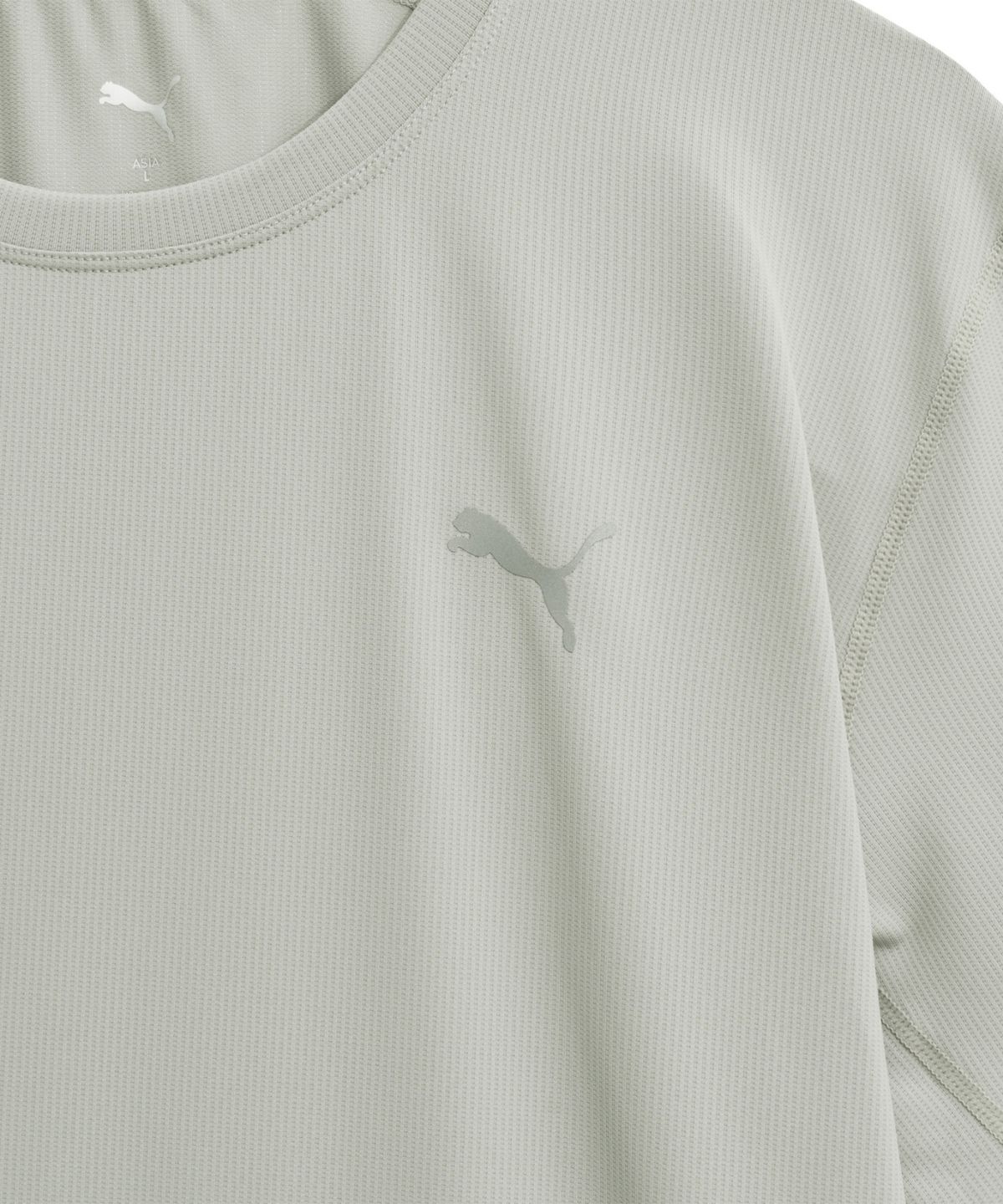 푸마(PUMA) [헬로 선라이즈 컬래버] PE 숏 슬리브 티셔츠 - 라임스톤 그레이 / 611923-01