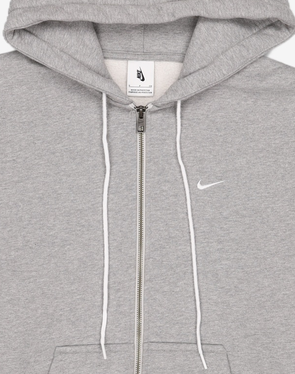 나이키(NIKE) 솔로 스우시 풀집 후디 M - 다크 그레이 헤더:화이트 / DR0404-063 S