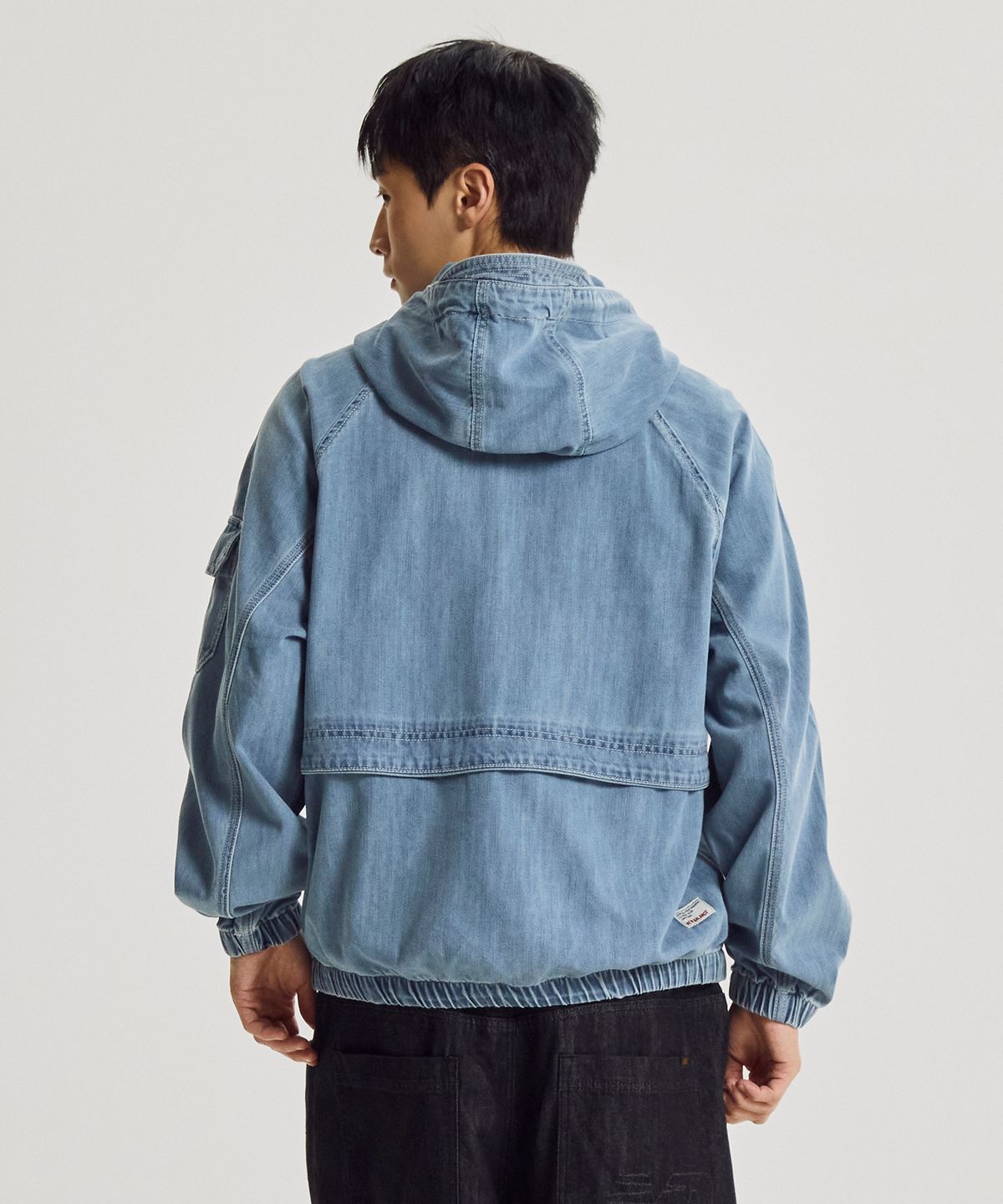 뉴발란스(NEW BALANCE) NBNAG4A013 / UNI NB 데님 후드 포켓 자켓 (L/INDIGO)
