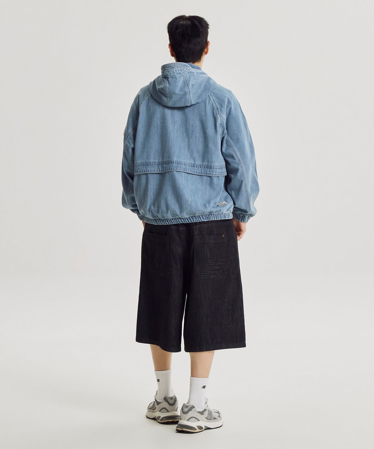 뉴발란스(NEW BALANCE) NBNAG4A013 / UNI NB 데님 후드 포켓 자켓 (L/INDIGO)