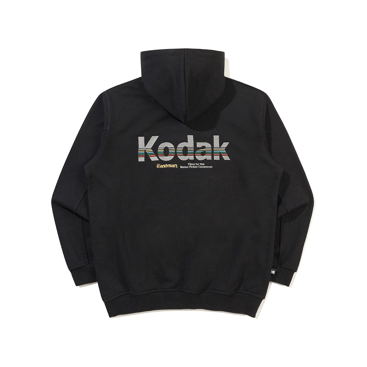 코닥(KODAK) 레인보우 후드 티셔츠 BLACK