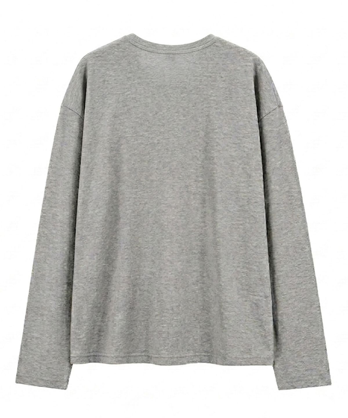 지크립(GCLIP) 헨리넥 세미 크롭 데일리 롱 슬리브 티셔츠 3Color