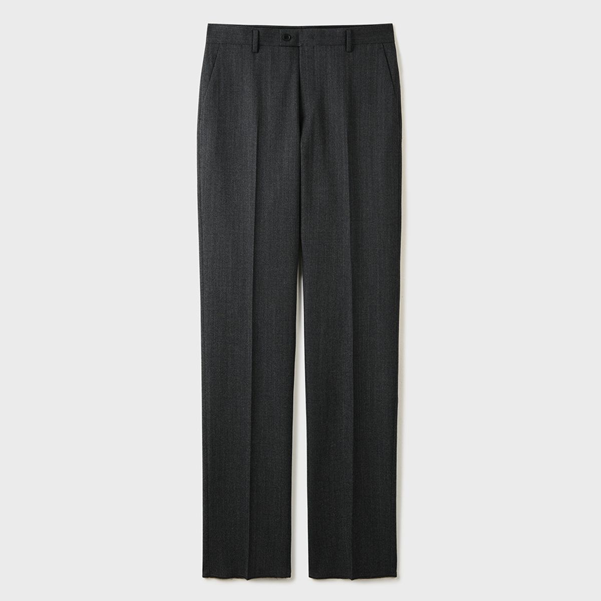 지오지아(ZIOZIA) 남성 더블 브레스티드 스트라이프 수트팬츠_ABG4SP1207GR